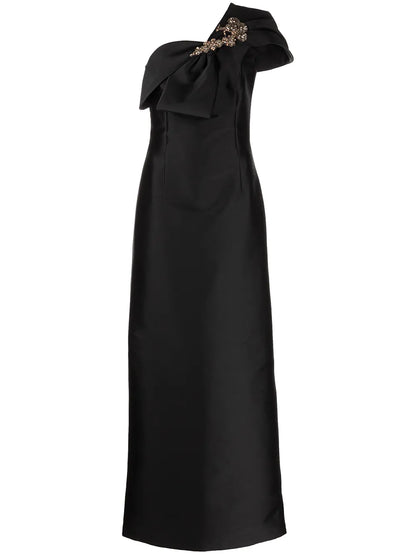 Ines One-Shoulder Gown