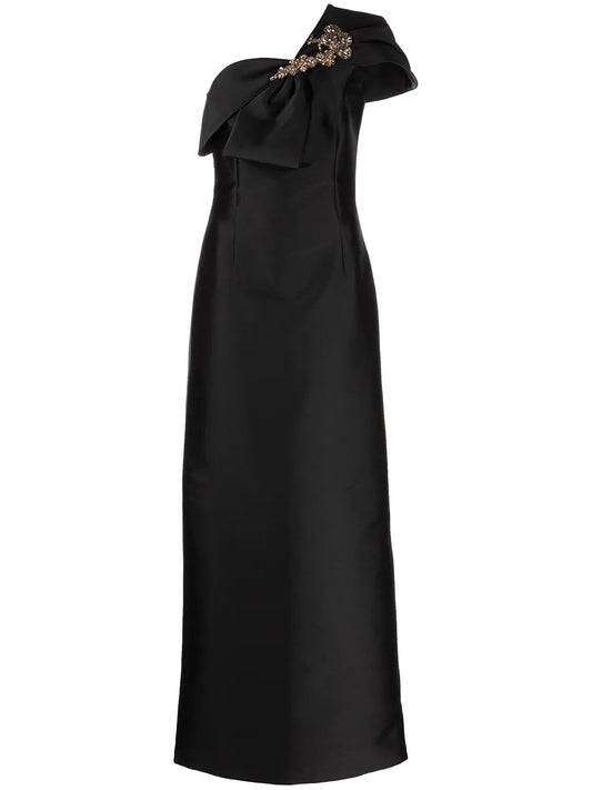 Ines One-Shoulder Gown
