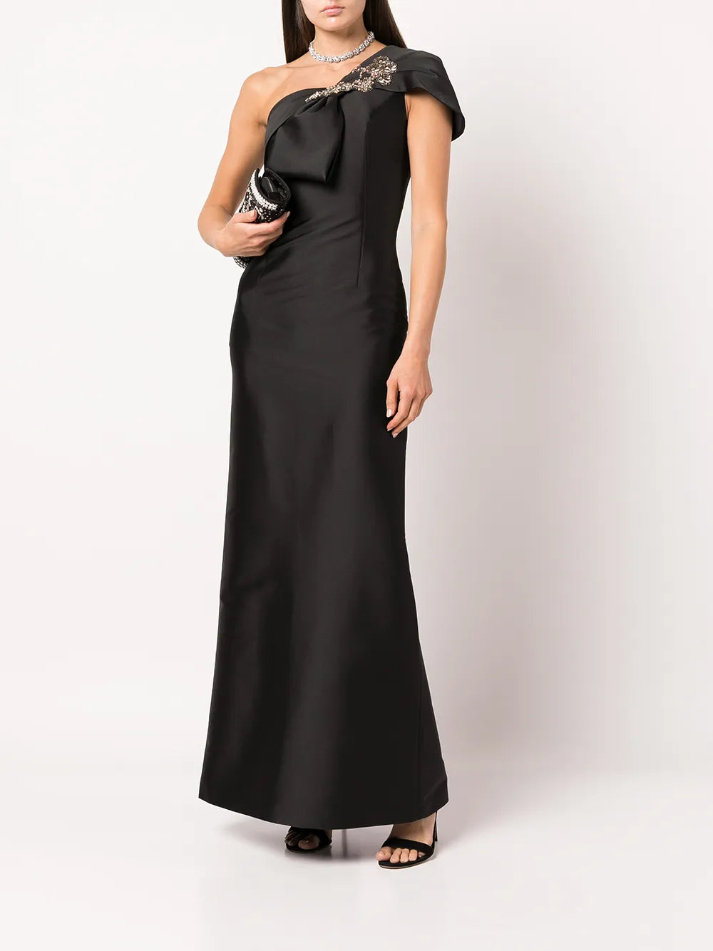 Ines One-Shoulder Gown