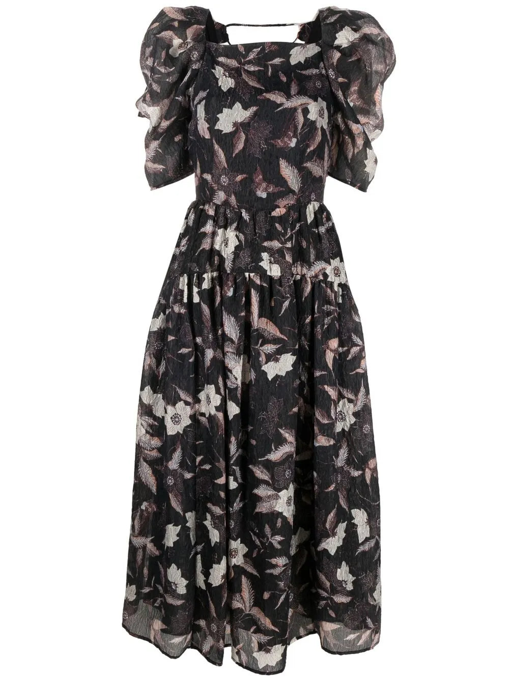 Talia Lace-Up Maxi Dress