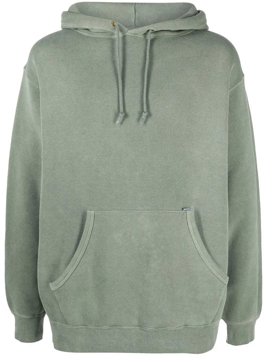 Drawstring-Fastening Hoodie