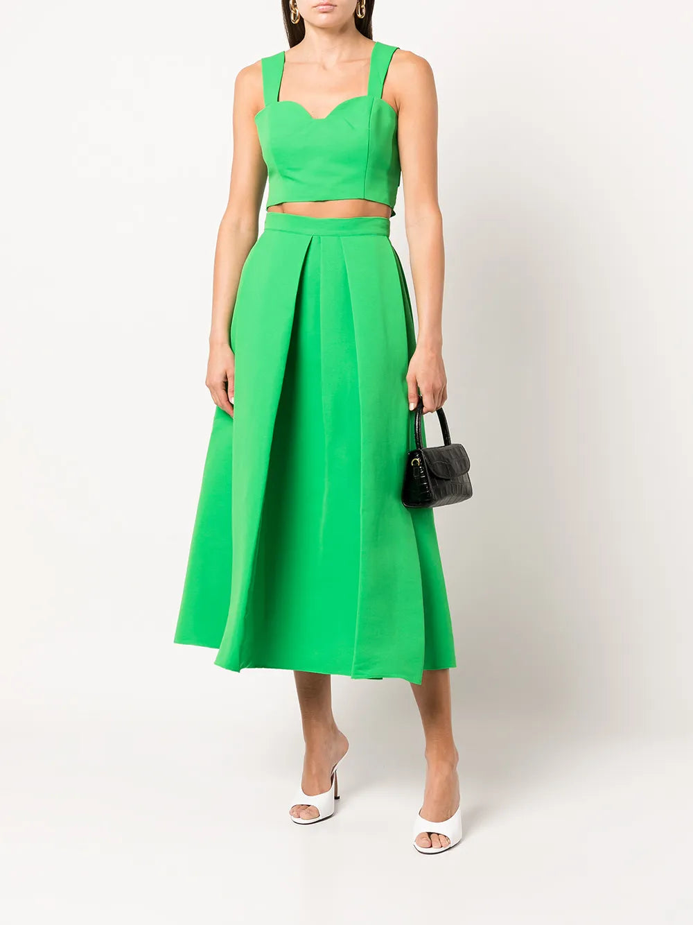 Leighton Pleated A-Line Skirt