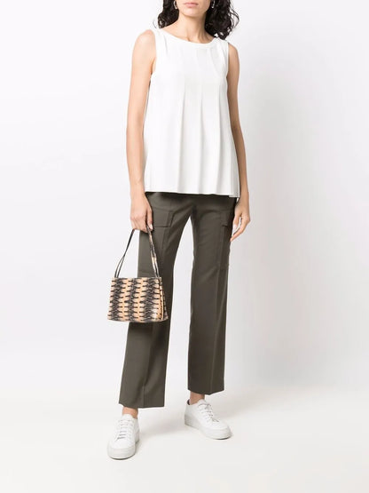 Ribbed-Detail Tank Top