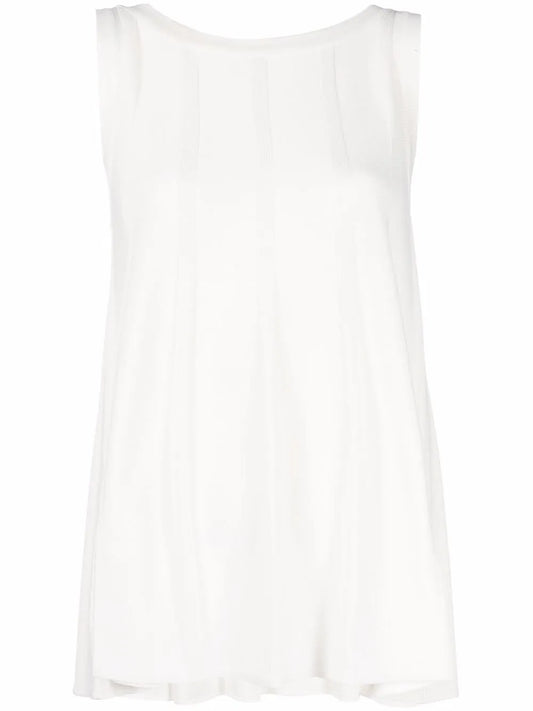 Ribbed-Detail Tank Top