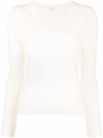 V-Neck Cashmere-Blend Jumper