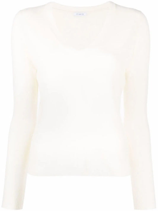 V-Neck Cashmere-Blend Jumper