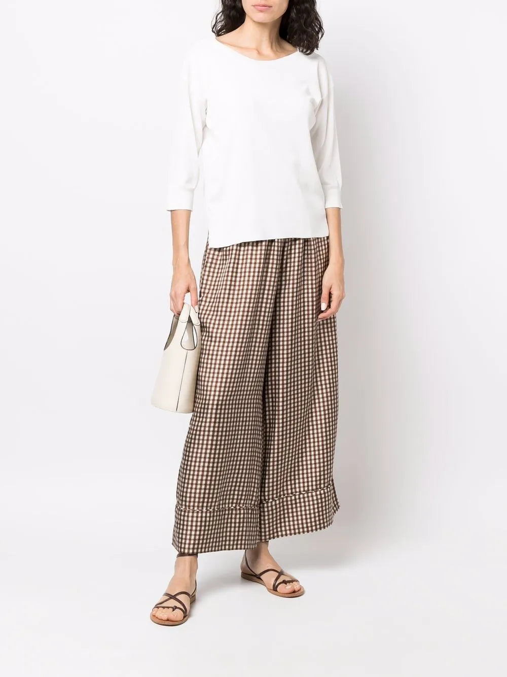 Fine-Knit Short-Sleeve Top