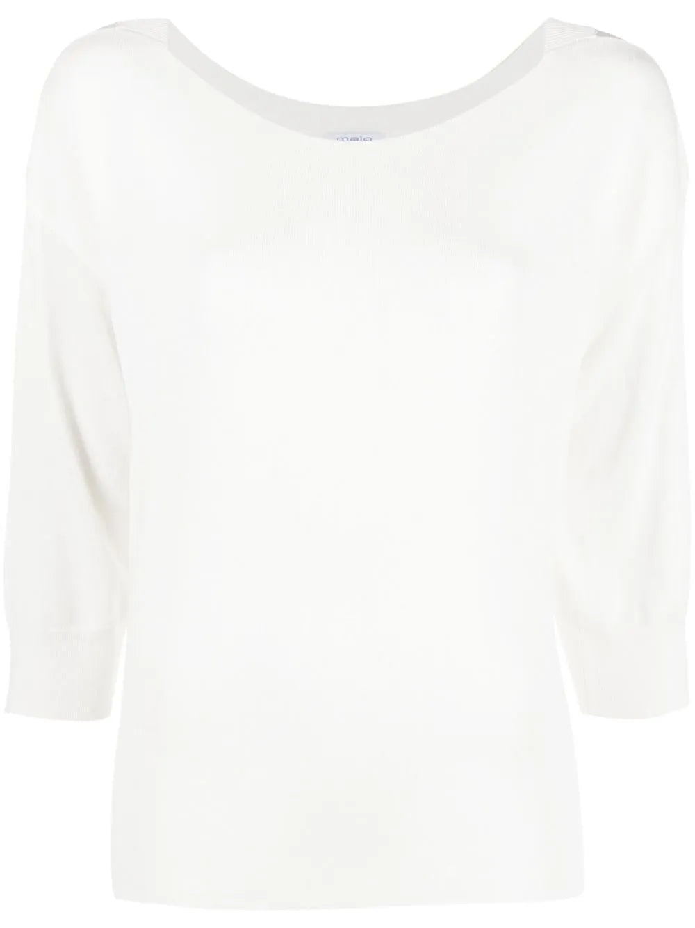 Fine-Knit Short-Sleeve Top