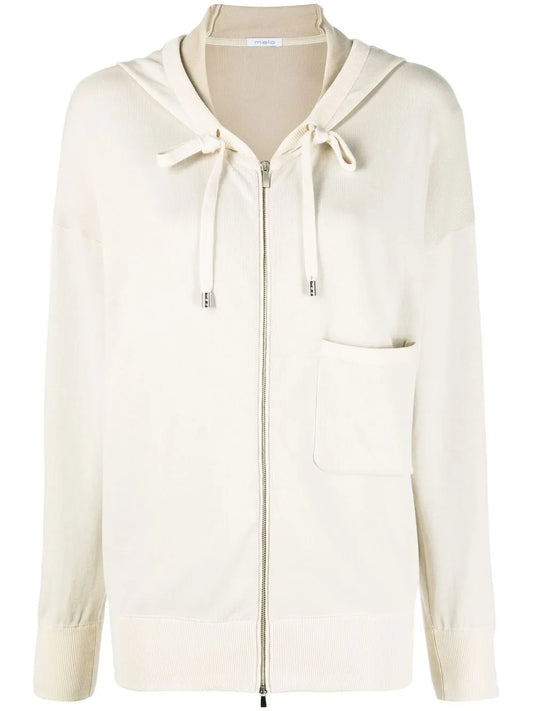 Zip-Up Cotton Sweatshirt