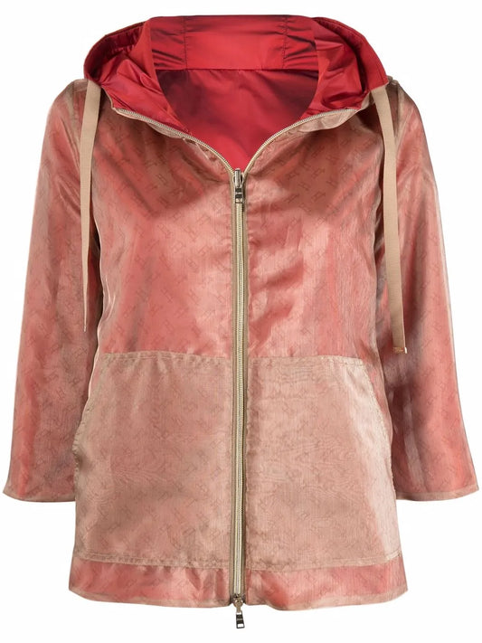 Velour Zip-Up Hoodie