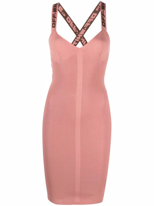 Logo-Strap Mini Dress