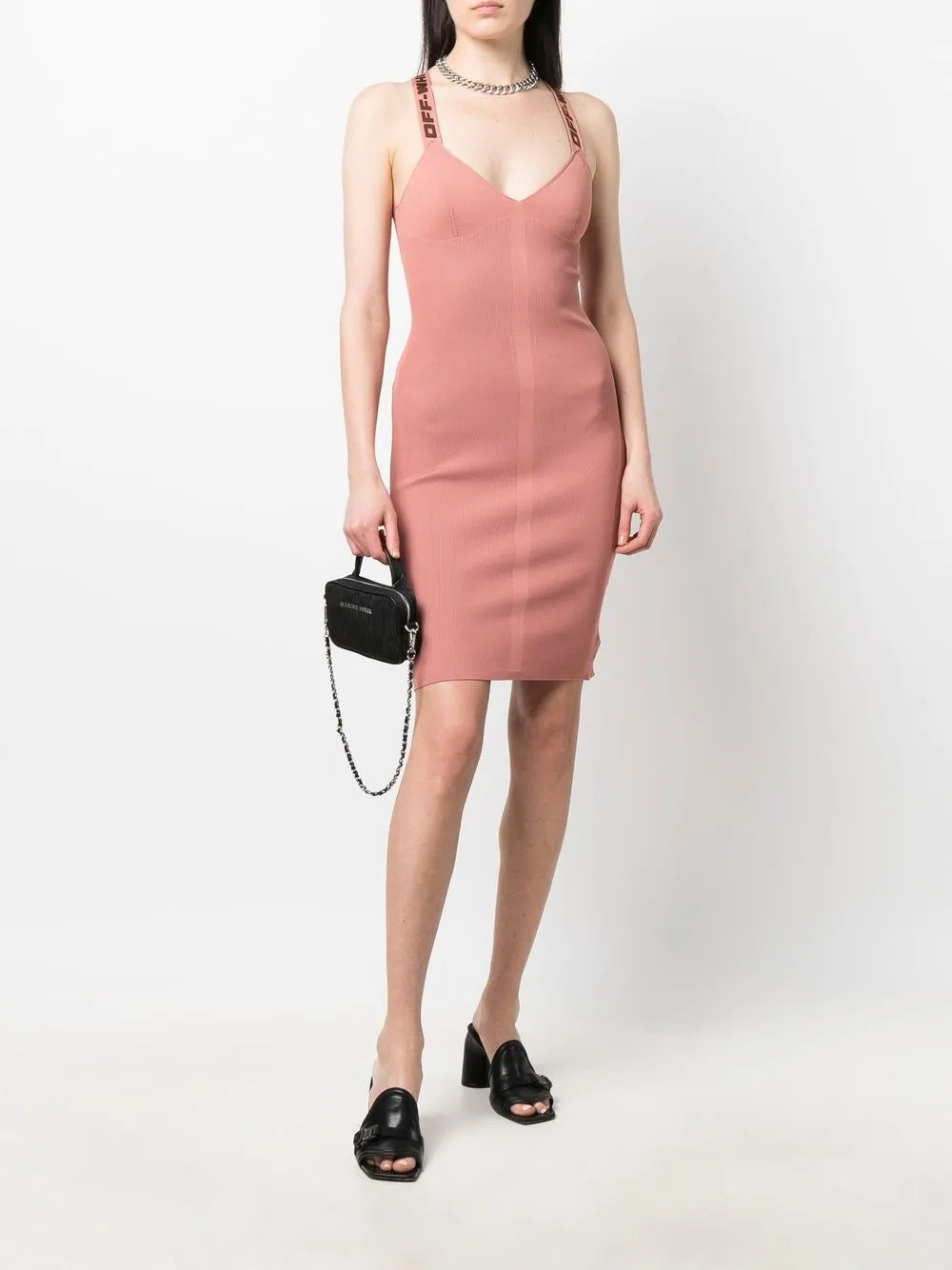 Logo-Strap Mini Dress