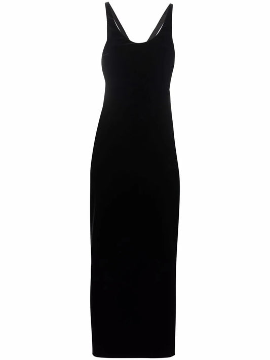 Cut-Out Silk Dress