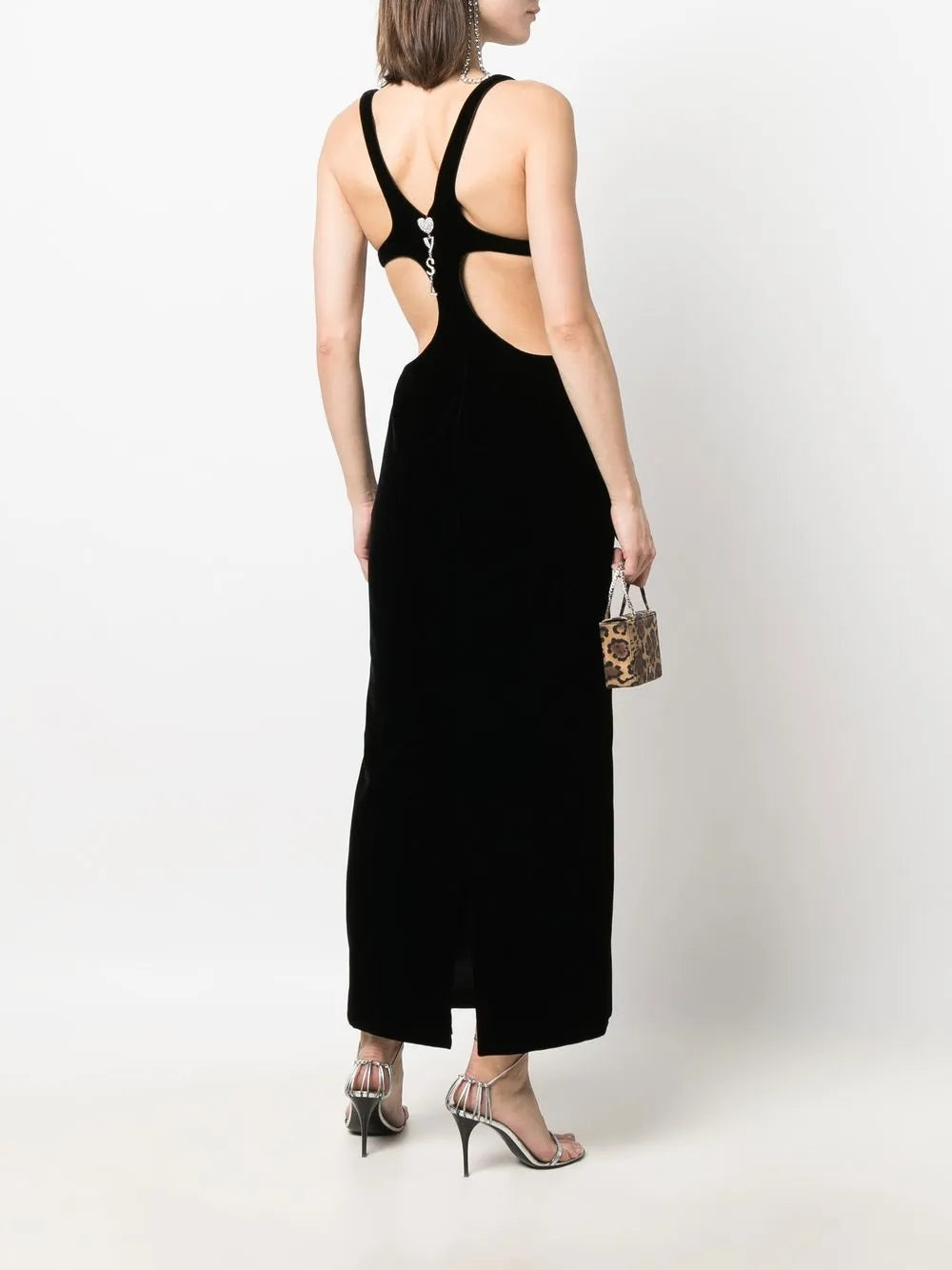 Cut-Out Silk Dress