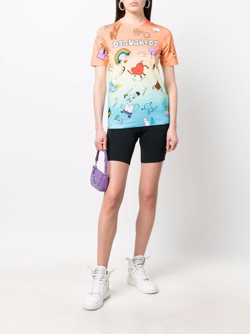 Graphic-Print Gradient T-Shirt