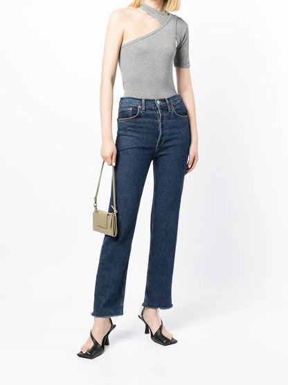 Asymmetric Short-Sleeved T-Shirt