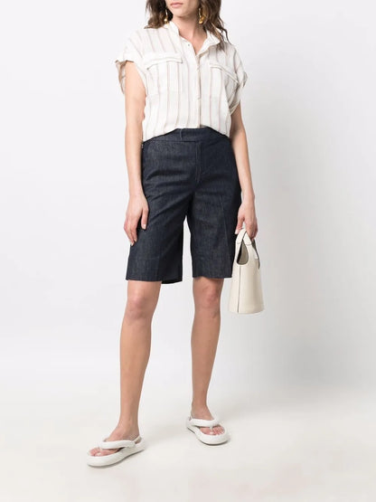 Striped Short-Sleeved Shirt