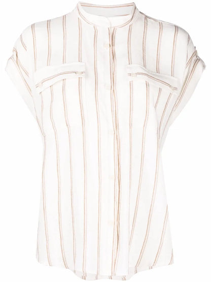 Striped Short-Sleeved Shirt