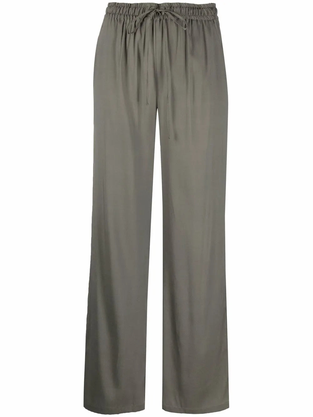 Drawstring Straight-Leg Trousers
