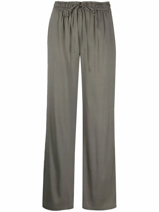Drawstring Straight-Leg Trousers