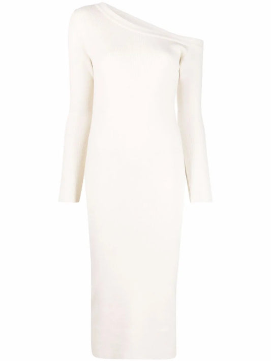 Asymmetric Knit Dress