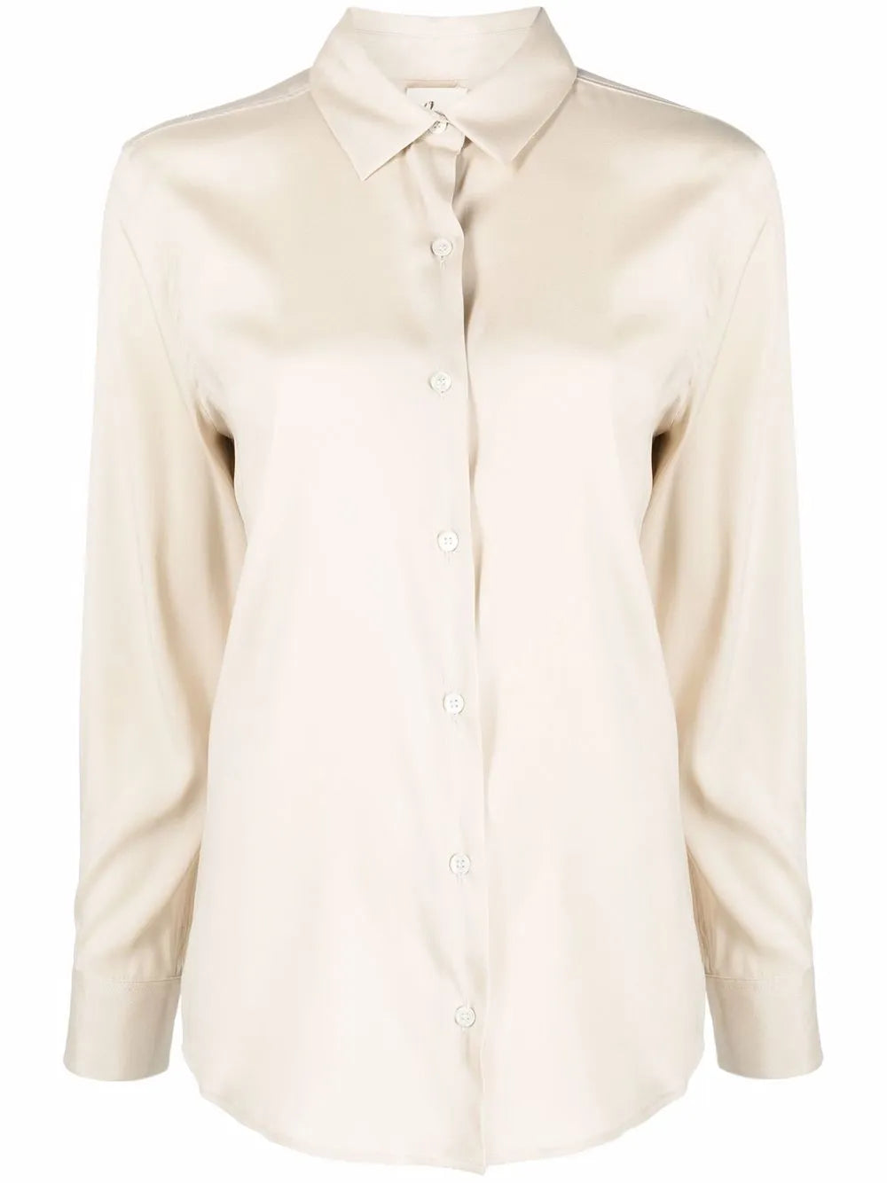 Long-Sleeve Silk Shirt
