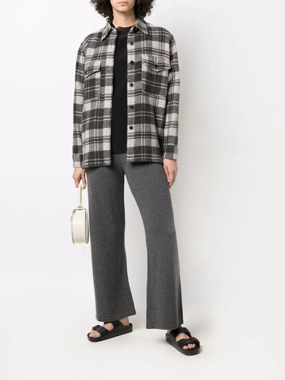 Straight-Leg Cashmere Trousers