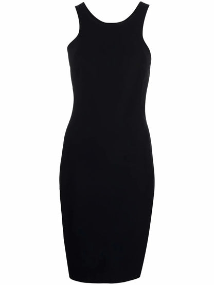 Round-Neck Sleeveless Racer Dress