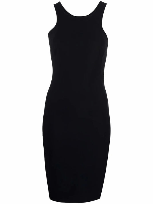 Round-Neck Sleeveless Racer Dress
