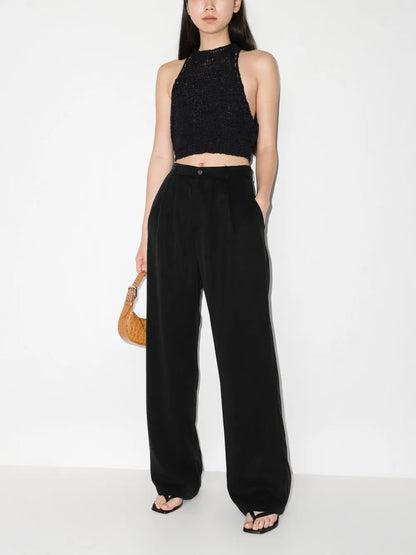 Mason High-Waist Wide-Leg Trousers