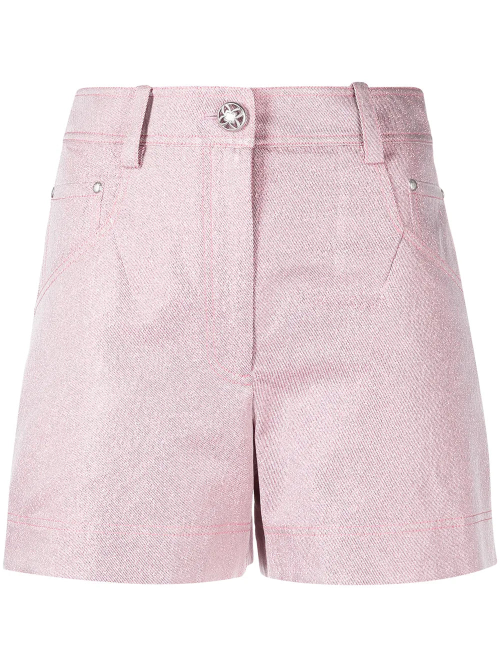 Glittered Denim Shorts
