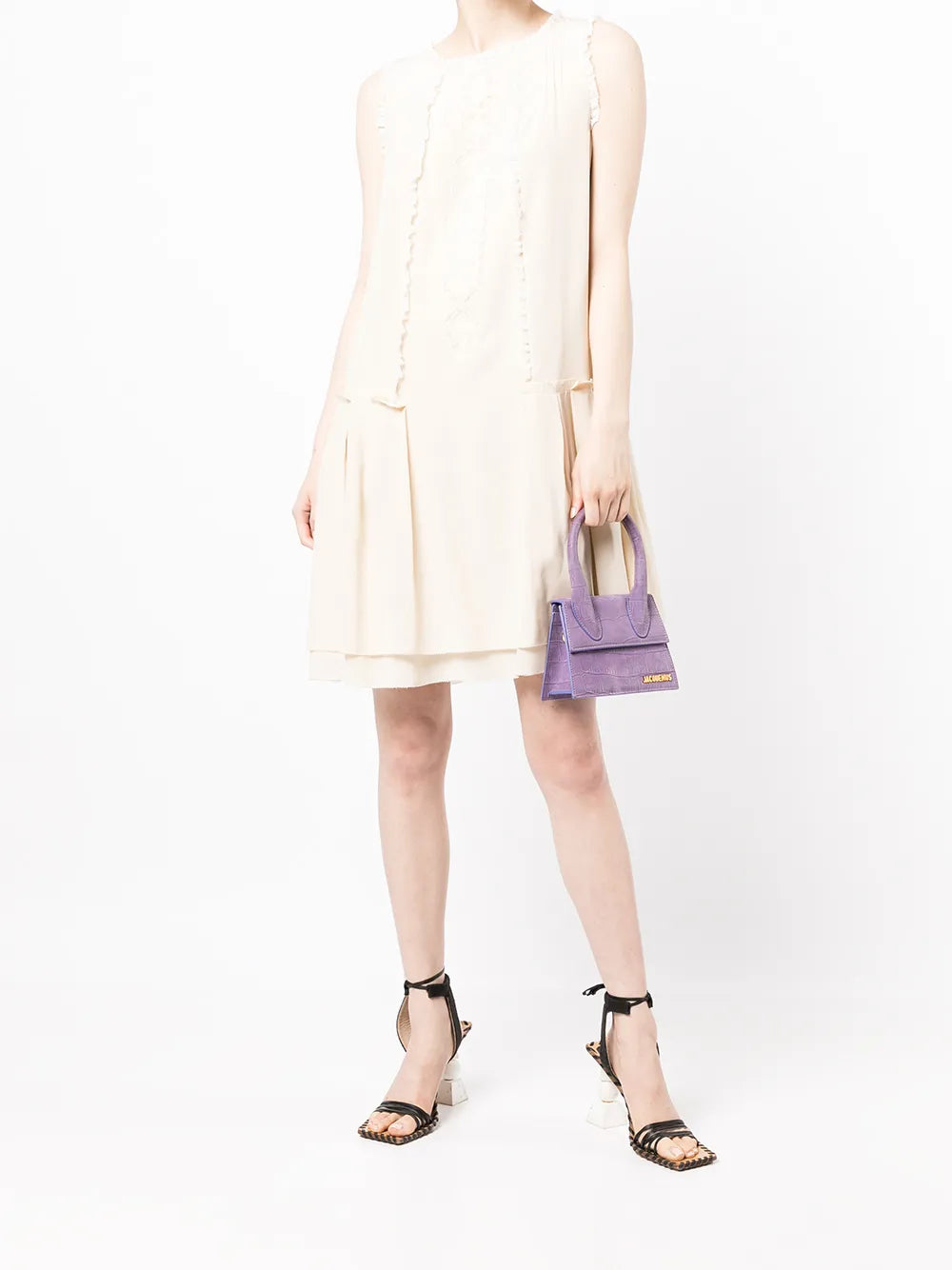 Silk Lace Panelled Dress