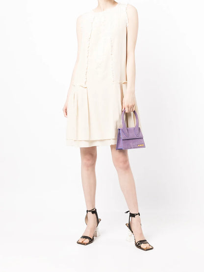 Silk Lace Panelled Dress