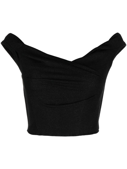 Cowl-Neck Crop Top