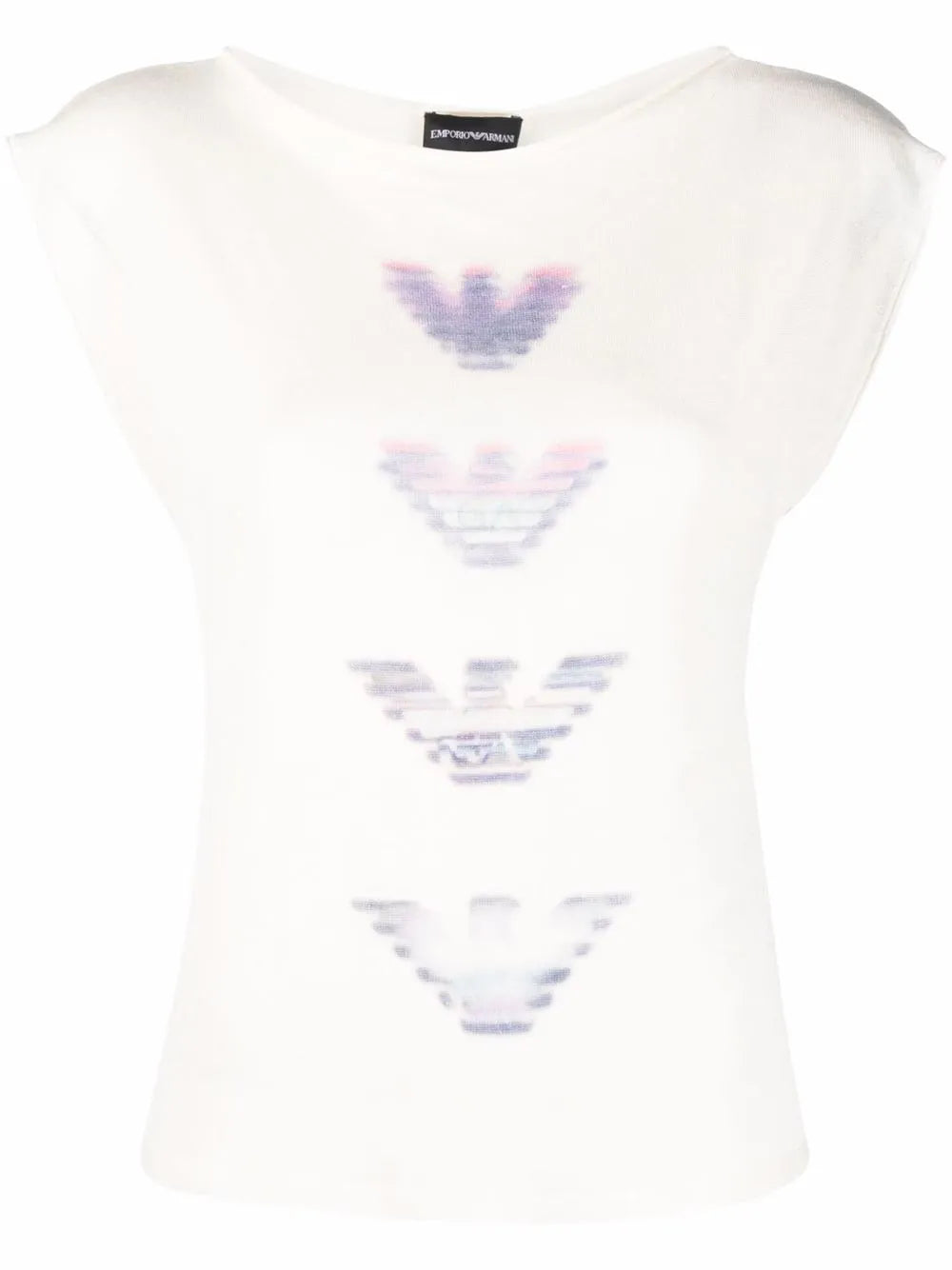 Logo-Print Sleeveless Shirt