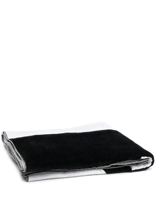 Two-Tone Panelled Bath Towel