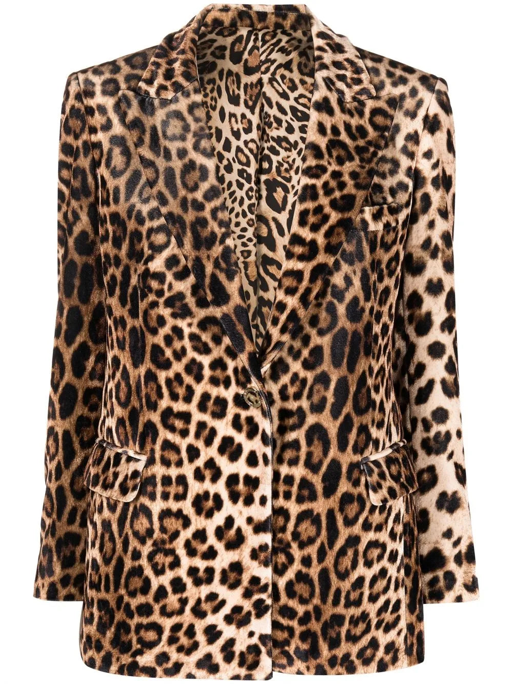 Leopard-Print Blazer