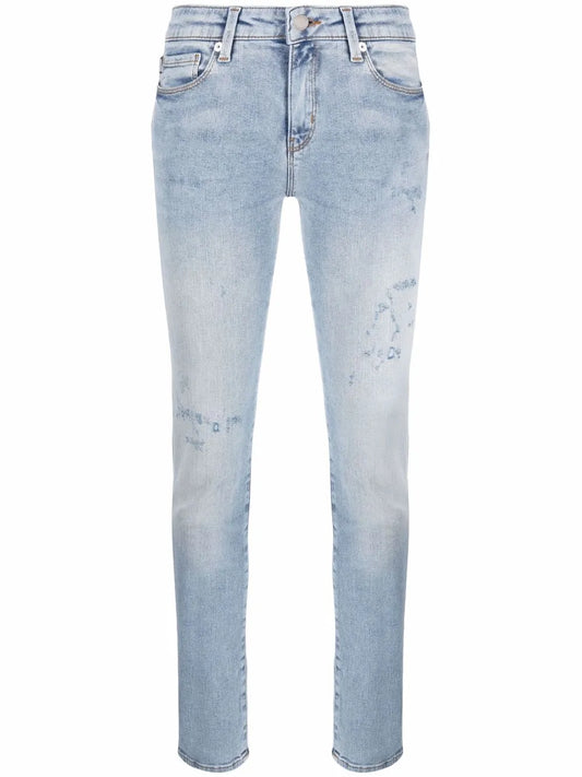Distressed-Effect Skinny Jeans