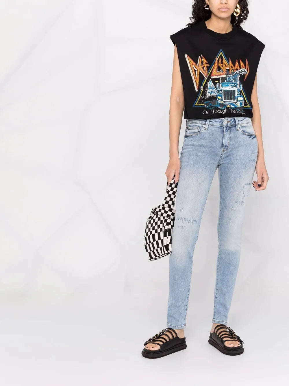 Distressed-Effect Skinny Jeans