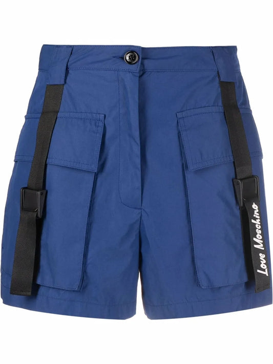 High-Waisted Cargo Shorts
