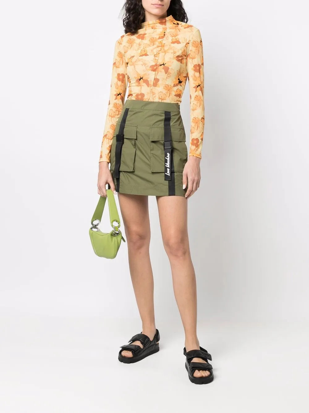 Pocket-Detail Mini Skirt