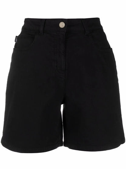 Logo-Patch Denim Shorts