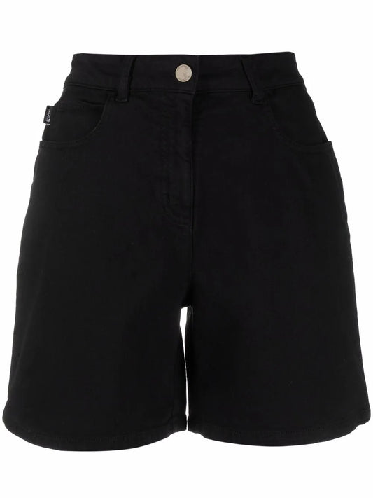 Logo-Patch Denim Shorts