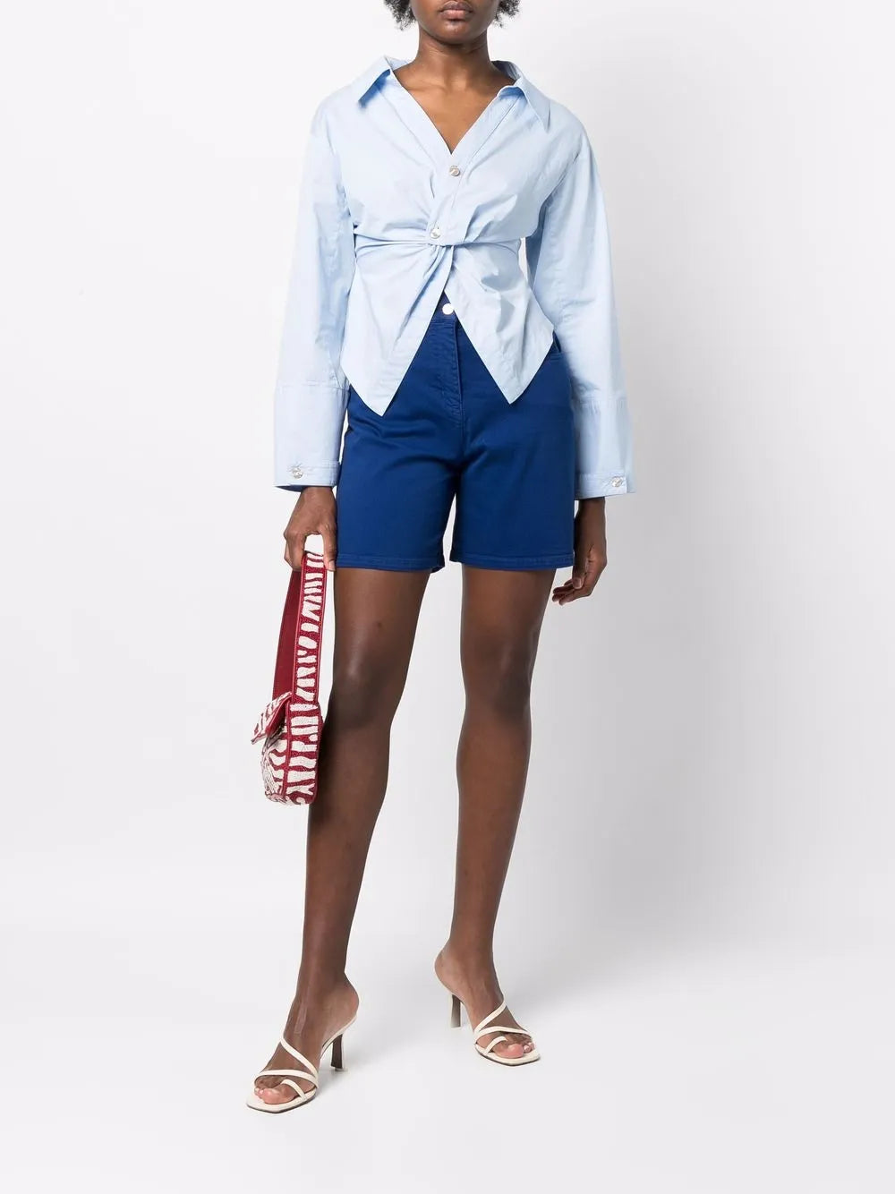 High-Waisted Chino Shorts
