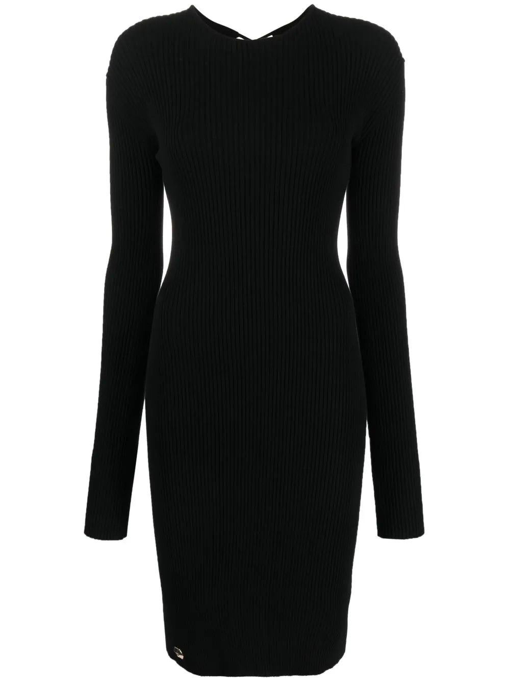 Lace-Up Detailed Midi Dress