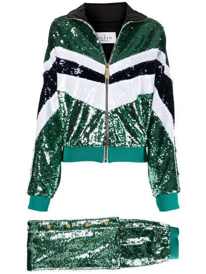 Sequin Embellished Tracksuit