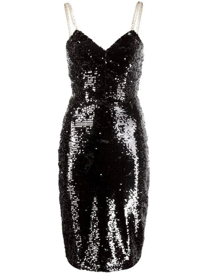 Sequin Embellished Midi Dress