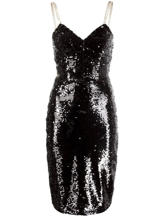 Sequin Embellished Midi Dress