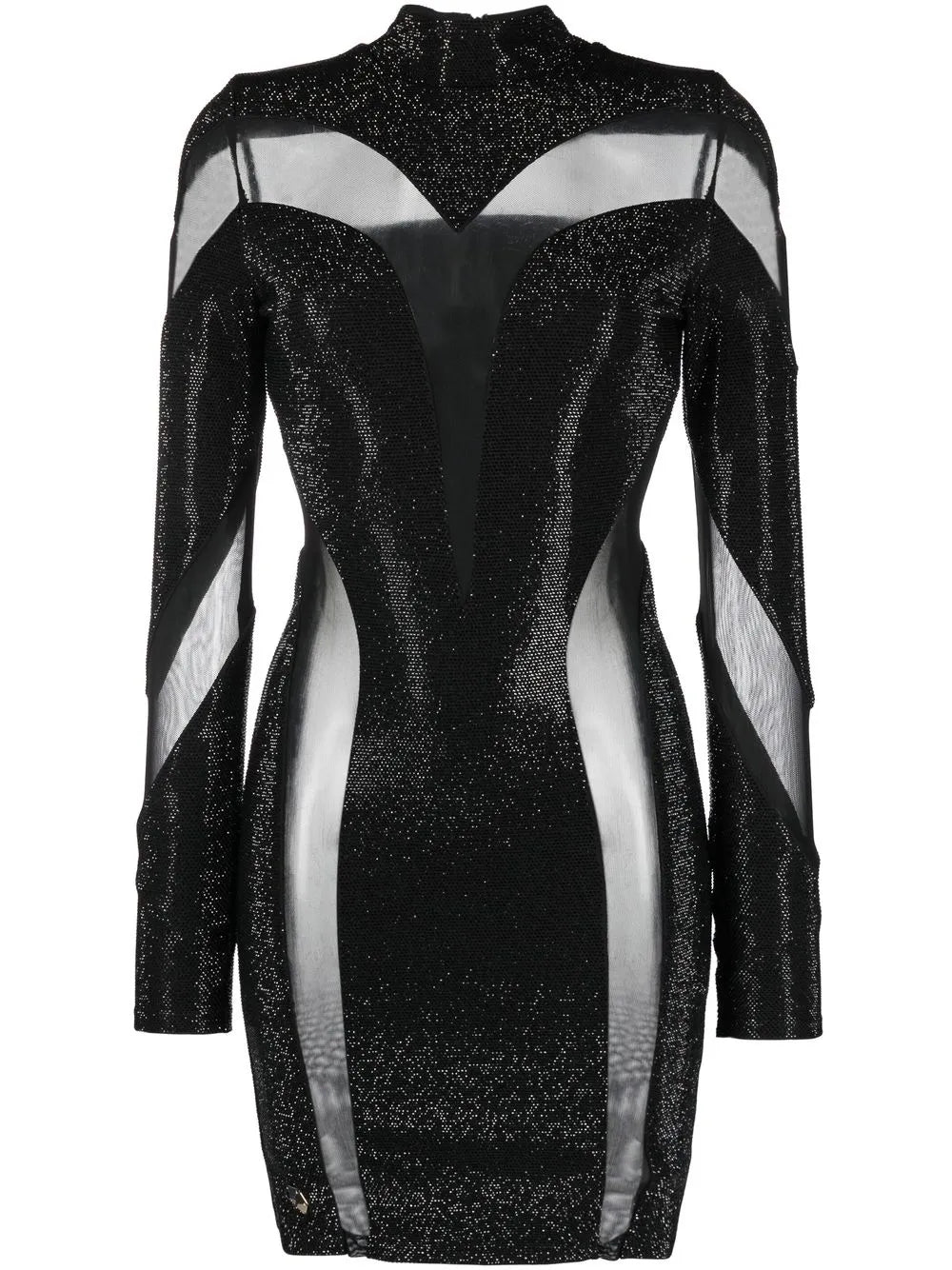Crystal-Embellished Panelled Dress