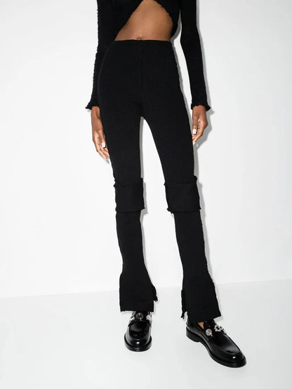 Warm Up Knitted Flared Trousers